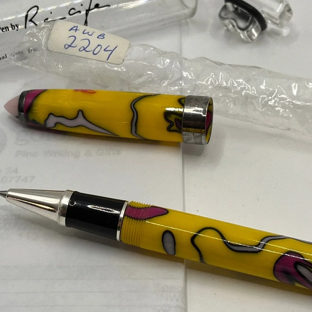 Andy Warhol Marilyn‎ Pen by Recife Rollerball Pen Yellow Pop Art Limited Edition